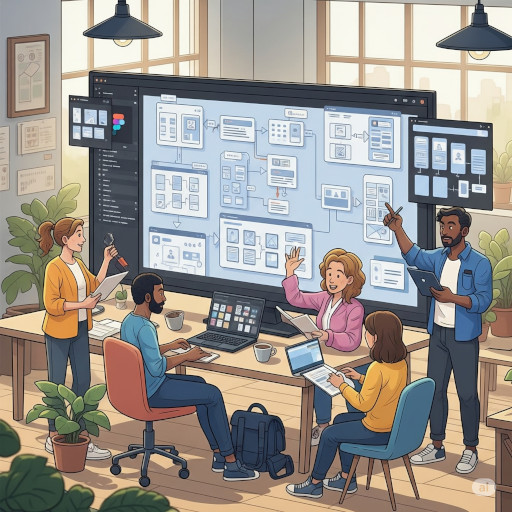 Ilustração UX UI